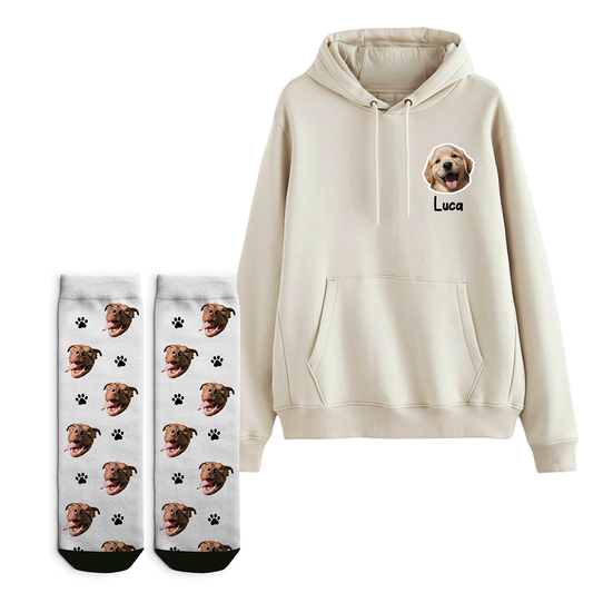 POLERON PERSONALIZADO + CALCETINES MASCOTA