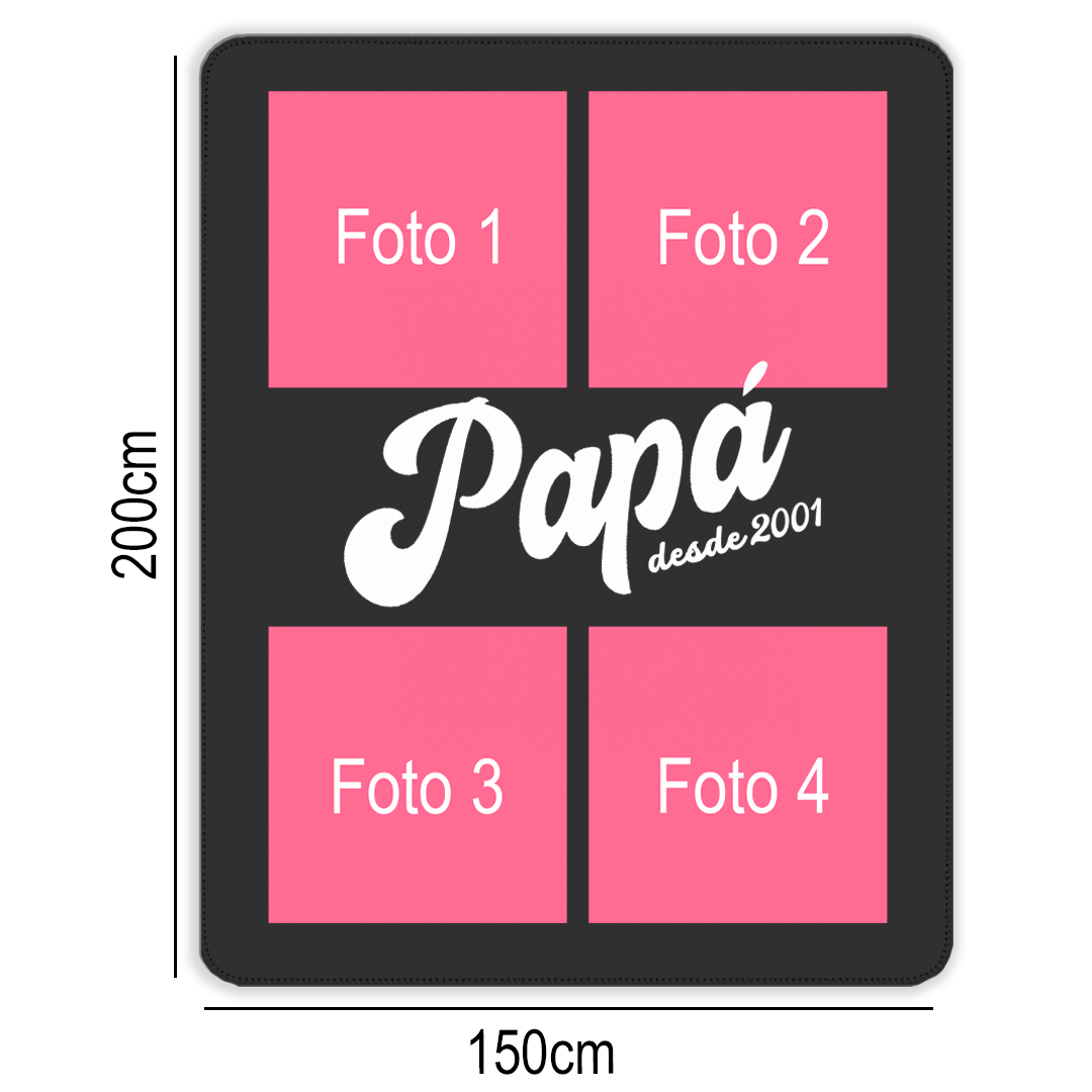 Manta sherpa personalizada - Dia del padre