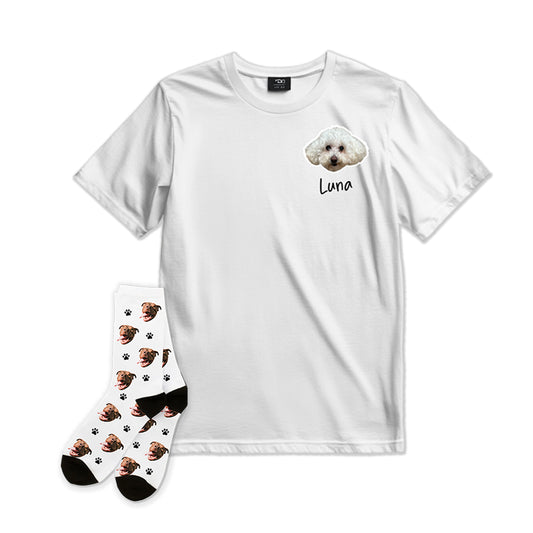 POLERA PERSONALIZADA + CALCETINES MASCOTA