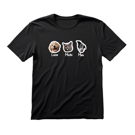 Polera personalizada con el rostro de mascota