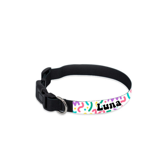 Collar mascota  lineas PERSONALIZABLE