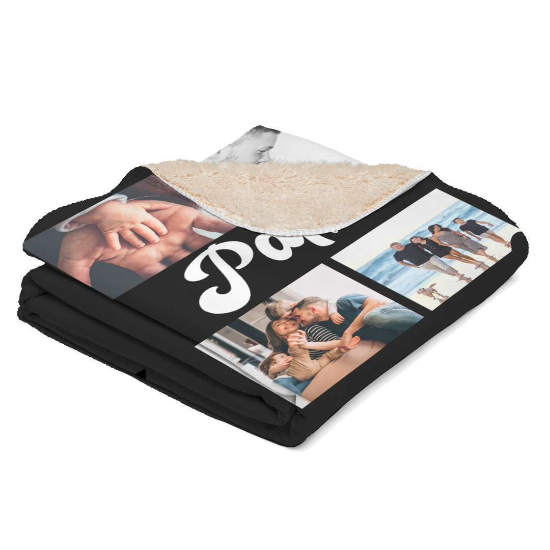 Manta sherpa personalizada - Dia del padre