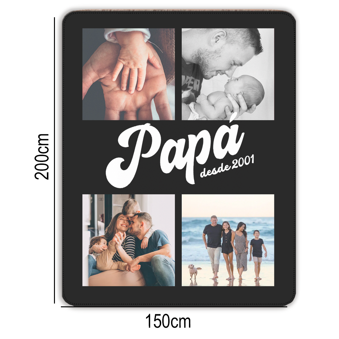 Manta sherpa personalizada - Dia del padre