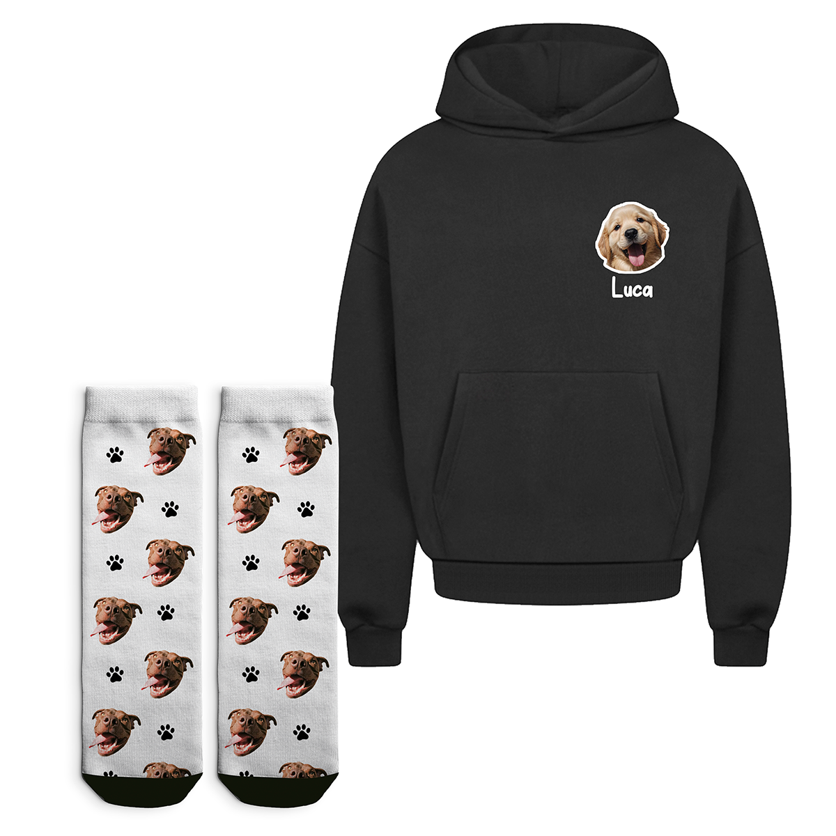 POLERON PERSONALIZADO + CALCETINES MASCOTA