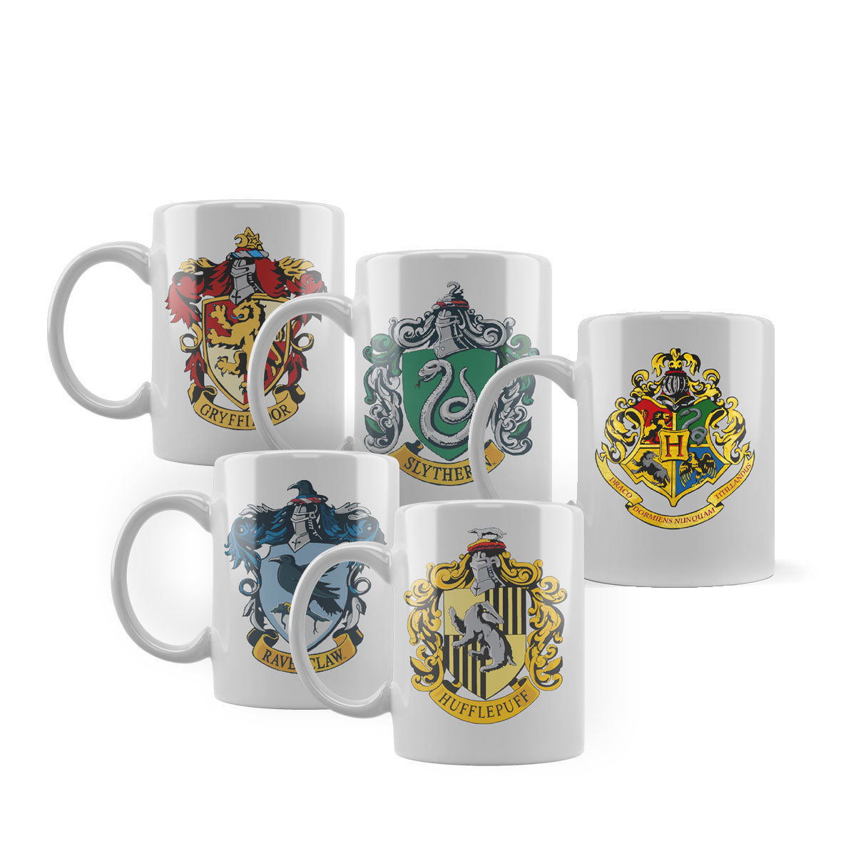 SET 5 TAZAS CASAS HOGWARTS